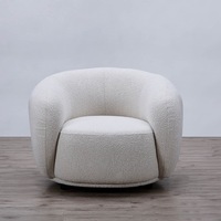 Curvo Occasional Armchair - Premium Ivory Boucle