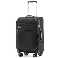 Tosca Vega 55 cm 4-Wheel Carry-on Spinner Suitcase - Black