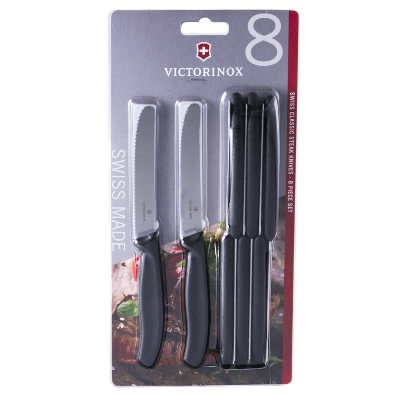 Buy Victorinox 8 Piece Steak Knife Set Black MyDeal