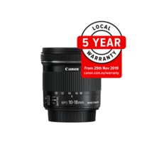 Canon EF-S 10-18mm f/4.5-5.6 IS STM Wide Angle Lens