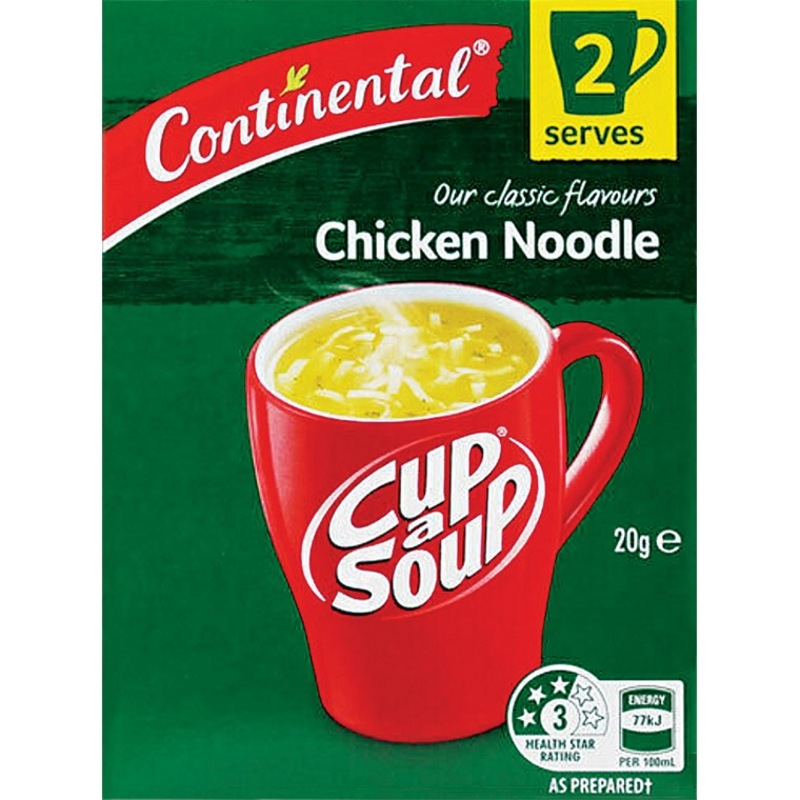 Buy CONTINENTAL PK2 X20G CUP A SOUP CHICKEN NOODLE MyDeal