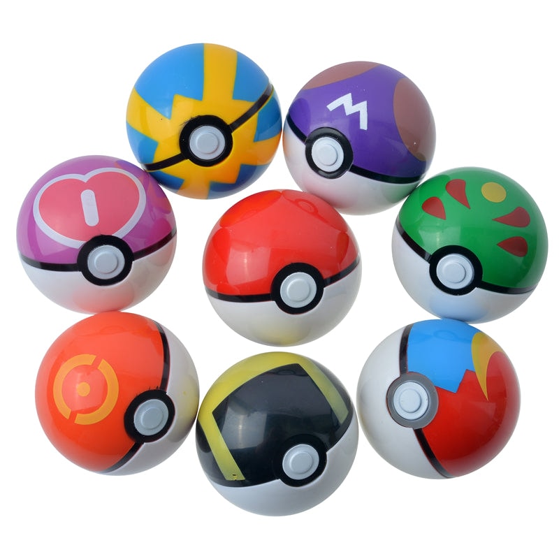 Buy 6.8 Cm Pokemon Pokeballs With 2-3cm Figures Toys 20 styles ...