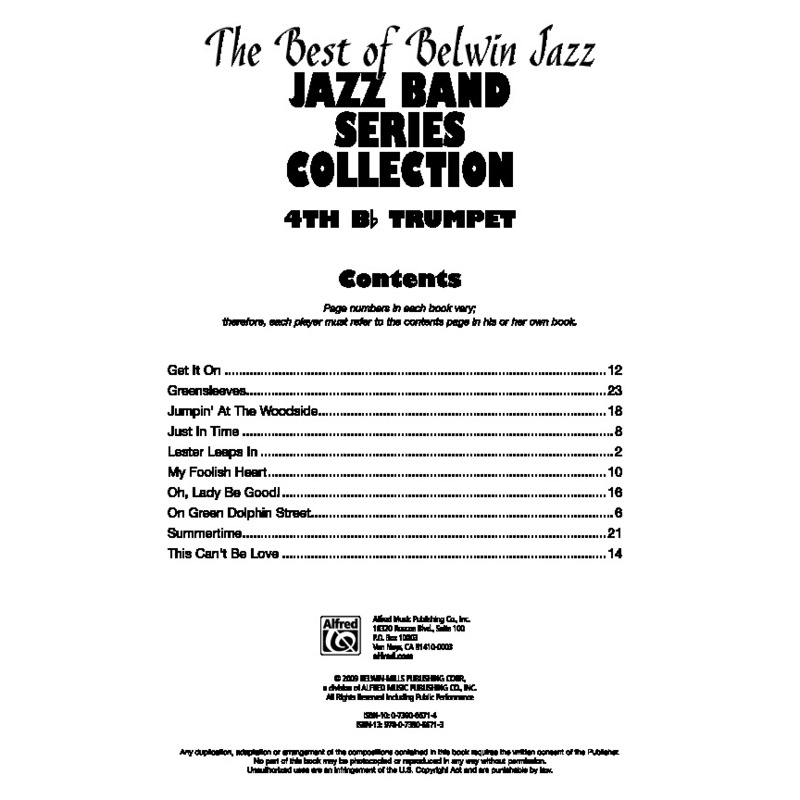 Buy Best of Belwin Jazz Band Coll Ens Bk 4th Trum - MyDeal