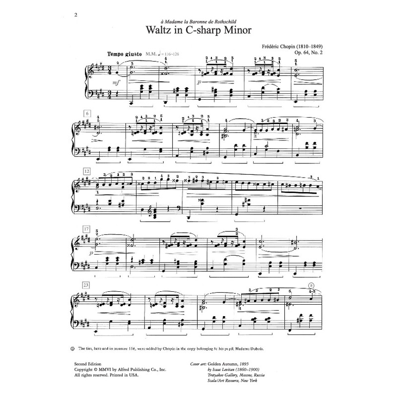Buy chopin waltz in c sharp minor opus 64 no 2 mydeal