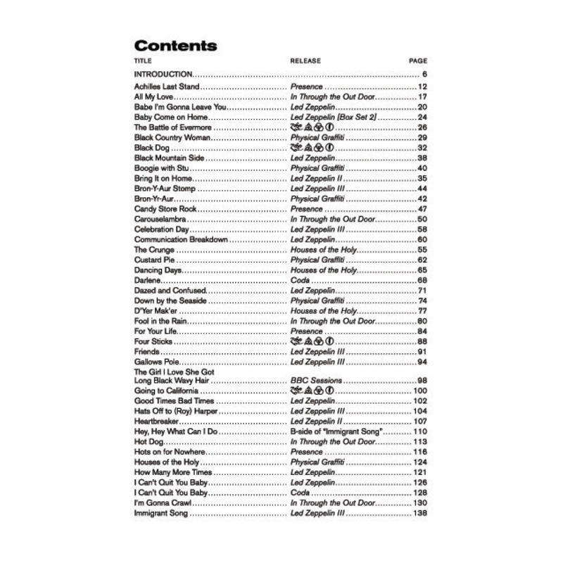 Buy Led Zeppelin: Complete Lyric & Chord Songbook - MyDeal