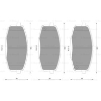 Bosch Front Brake Pads for Hyundai I30 FD, FDH 1.6L Diesel D4FB 2008 - 2012