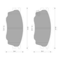 Bosch Front Brake Pads for Mazda 6 2.3I GK 2.3L Petrol L3 2002 - On