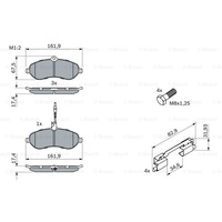 Brand New Bosch Front Brake Pads for Citroen Dispatch G9 2L Diesel RH 2007 - On