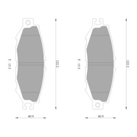 Brand New Bosch Rear Brake Pads for Lexus Ls400 F2 4L Petrol 1UZFE 1994 - 2000