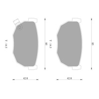 Brand New Bosch Rear Brake Pads for Nissan 180Sx 2L Petrol SR20DET 1991 - 1999