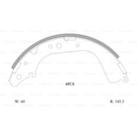 Brand New Genuine Bosch B1414 Brake Shoe - 0 986 AB0 085
