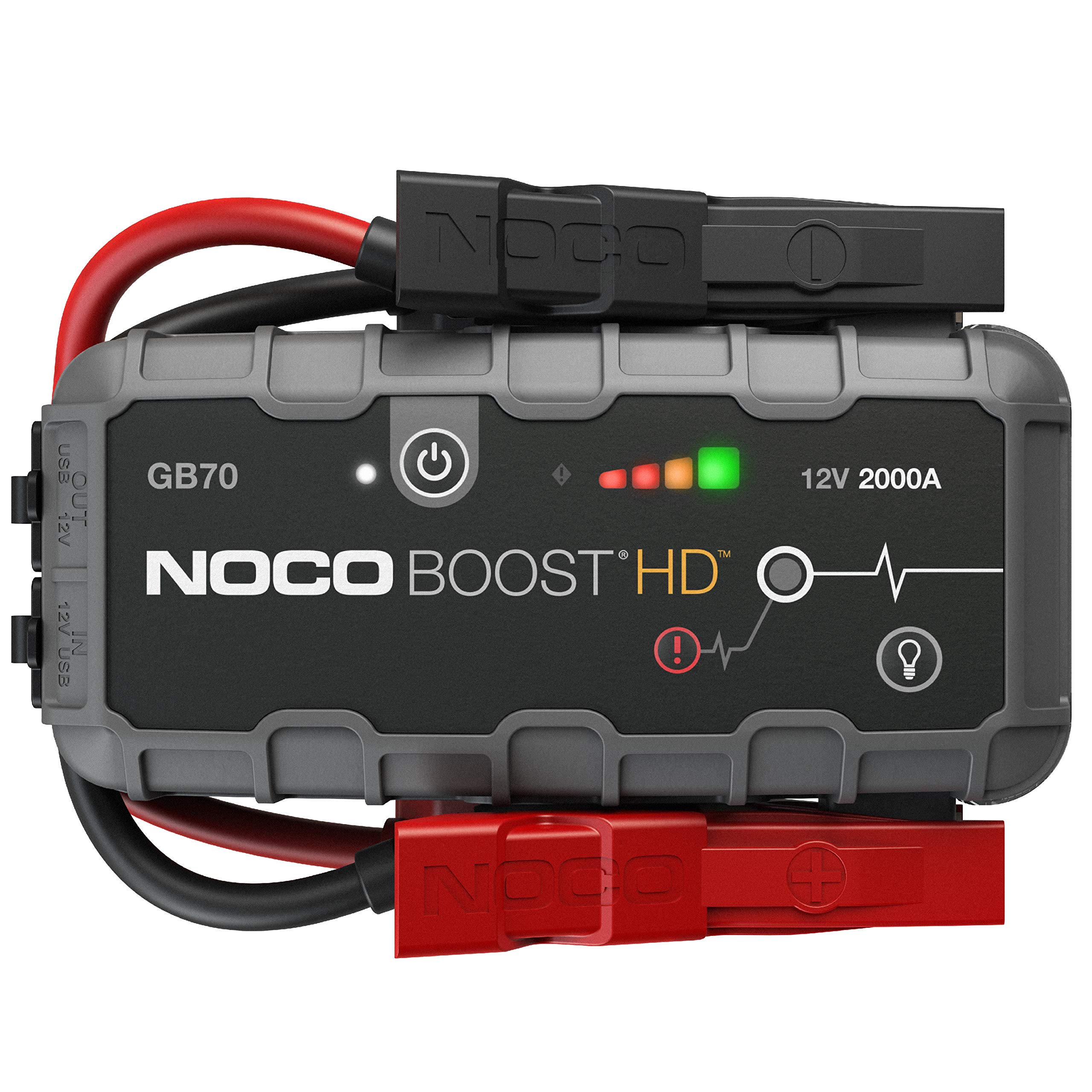 Genuine NOCO GB70 Genius Boost HD 2000A Lithium Jump Starter 1 Year Warranty