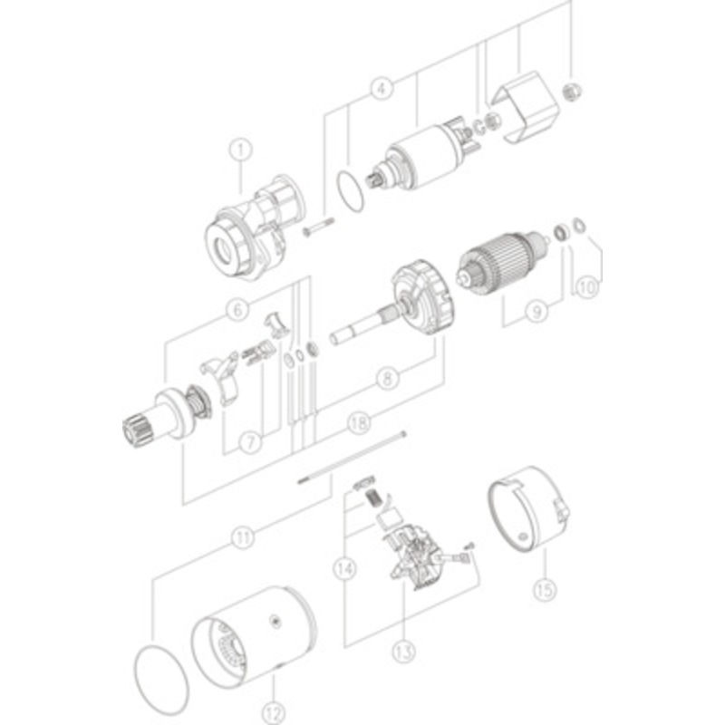 Buy Mahle Starter Motor for Ammann Arp95/K Caterpillar Th314D Claas ...