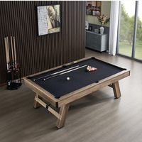 Hepburn Dining Pool Table- 7FT 3IN1 Black