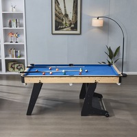 Lyle 6FT Pool Table- 3IN1 Foldable Oak