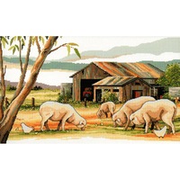 Country Threads Cross X Stitch Kit Sheep Shed Counted