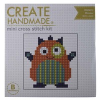 Create Handmade Cross Stitch Kit Beginner Monster 6x6cm