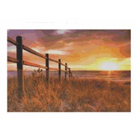 Cross Stitch Pattern Fenced In Sunset New X Stitch Gwen St Designs
