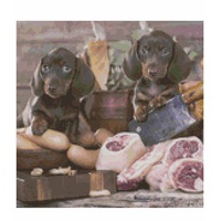 Cross Stitch Pattern Paddy and Pete Dogs X Stitch Gwen Street Designs New