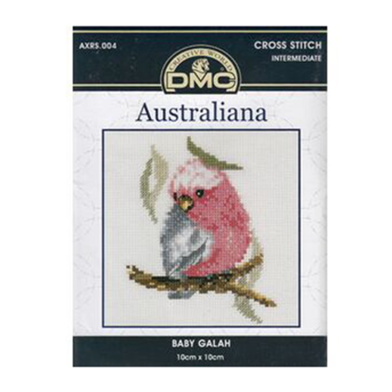 Buy Dmc Baby Galah Cross X Stitch Kit for Beginner 10cm - MyDeal