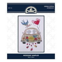 DMC Cross X Stitch Kit Wedding Sampler 18x26cm