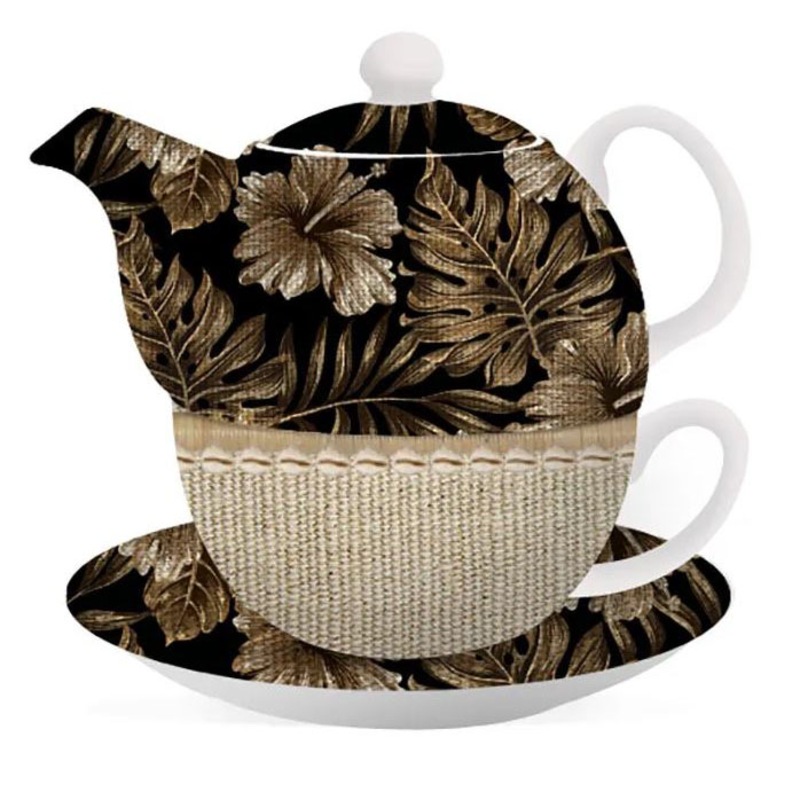 Buy Floral Teapot Mellow Hibiscus Tea For One Cup and Saucer MyDeal