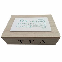 French Country Tea Bag Box Tea Is the Answer Wooden Teabag Holder
