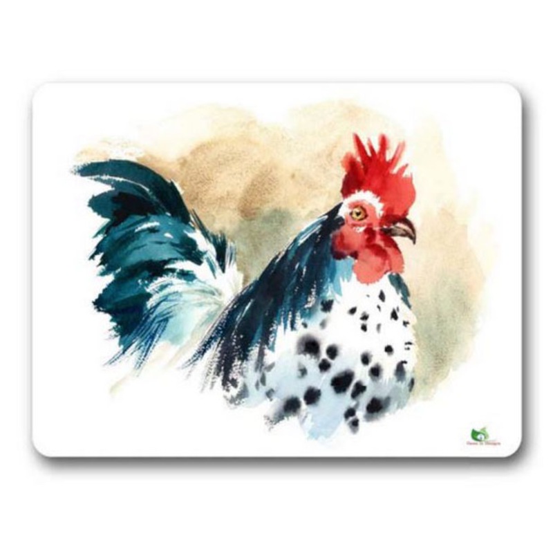 Buy Gwen St Designs Kitchen Cork Backed Placemats Rooster Set 6 MyDeal