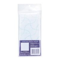 Japanese Sashiko Printed White Cotton Cloth Curvy 31x31cm x 1