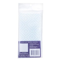 Japanese Sashiko Printed White Cotton Cloth Geometric 31x31cm x 1
