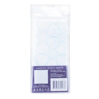 Japanese Sashiko Printed White Cotton Cloth Stars 31x31cm x 1