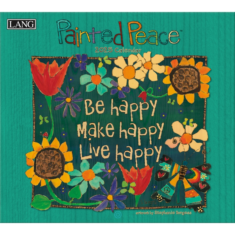 Buy Lang 2025 Calendar Painted Peace Calender Fits Wall Frame MyDeal