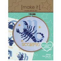 Make It Cross X Stitch Kit Star Signs 15x15cm Incl all Signs
