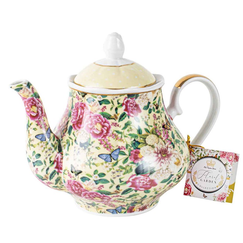 Buy Old Tupton Ware Country Kitchen Tea Pot Floral Garden Cream Teapot ...