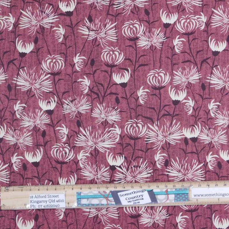 Buy Quilting Patchwork Cotton Sewing Fabric Dandelion Salmon 1 Meter