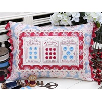 Quilting Sewing Cushion Pattern Vintage Buttons Rivendale Collection
