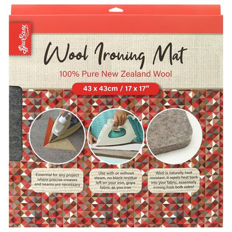 Buy Sew Easy Wool Large Ironing Mat for Sewing, Quilting 17x17inch MyDeal