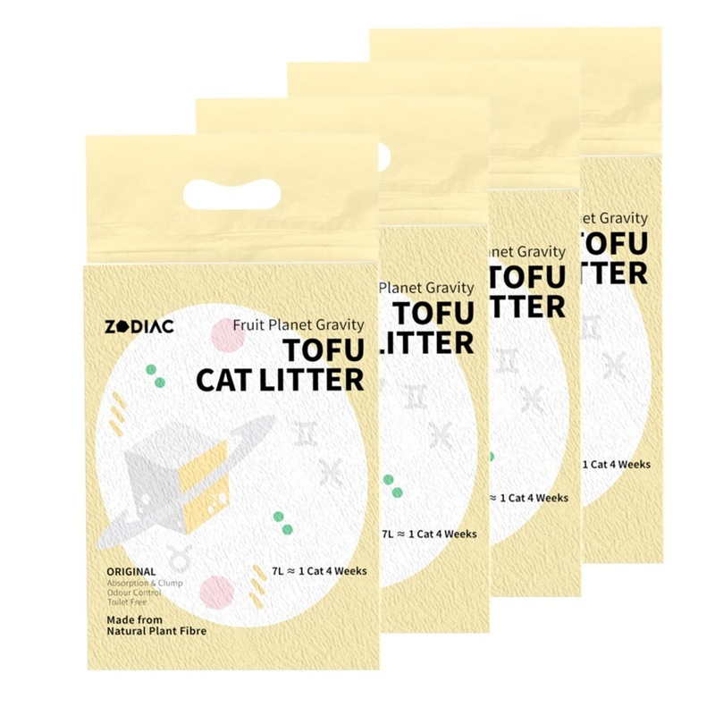 Buy 4 x ZODIAC Fruity Biodegradable Flushable Tofu Cat Kitten Litter
