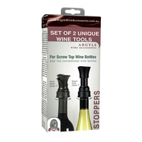Argyle Vacuum Stopper And Aerator Set Pourer Stopper