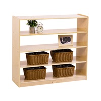 Jooyes 4 Shelf Wooden Storage Cabinet Open Back - H91cm