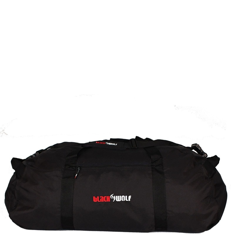 Buy BlackWolf DufflePack 150 Litre Duffle Bag Jet Black MyDeal