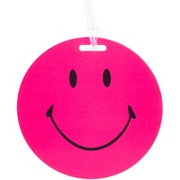 Korjo Luggage Tags Plastic 2 Pack Colourful Smiley Face Assorted Colours LTPC 2