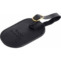 Korjo Set Of 2 Leather Luggage Tags Black LT35