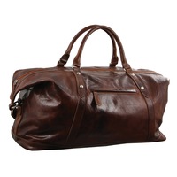 Pierre Cardin Genuine Leather 56cm Overnight Bag Cognac PC2824