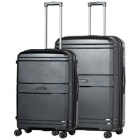 Volair Zurich Hardside 2 Piece Spinner Suitcase Set Large & Medium Black