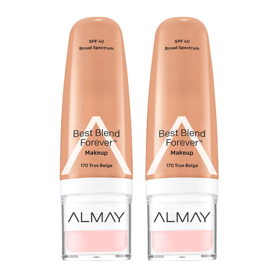 Almay Best Blend Forever Makeup 30ml 170 TRUE BEIGE - 2 pack