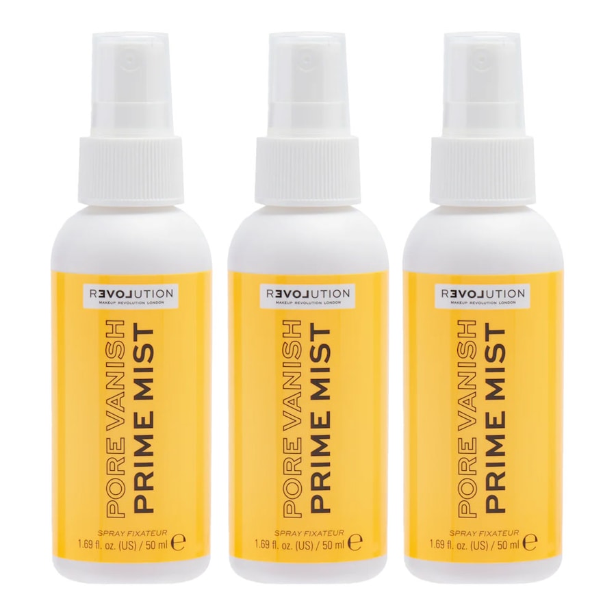 Relove by Revolution Pore Vanish Prime Mist Setting Spray 50ml - 3 pack