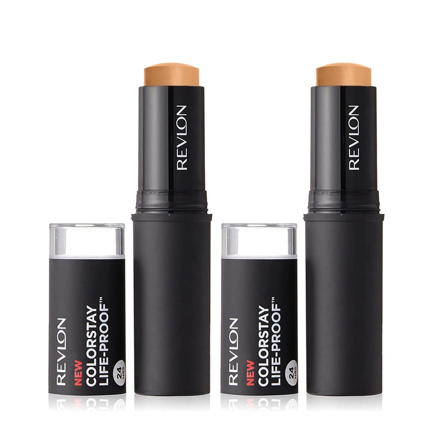 Revlon ColorStay Life-Proof Matte Foundation Stick 10g 400 CARAMEL - 2 pack