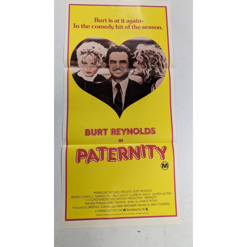 Buy Daybill Movie Poster - Paternity 1981 Burt Reynolds Genuine ...