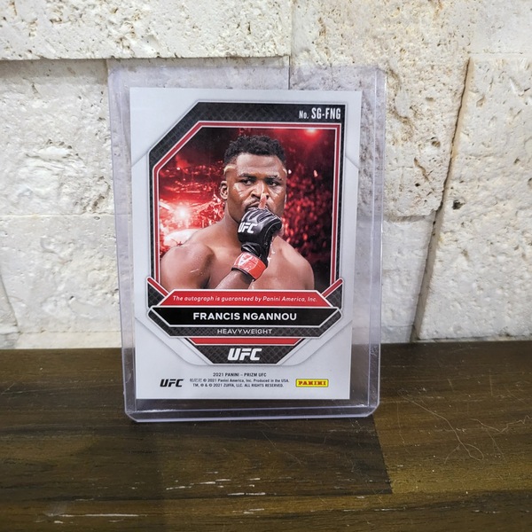 Buy 2021 Panini Prizm UFC FRANCIS NGANNOU Signatures Auto Card # SG-FNG ...